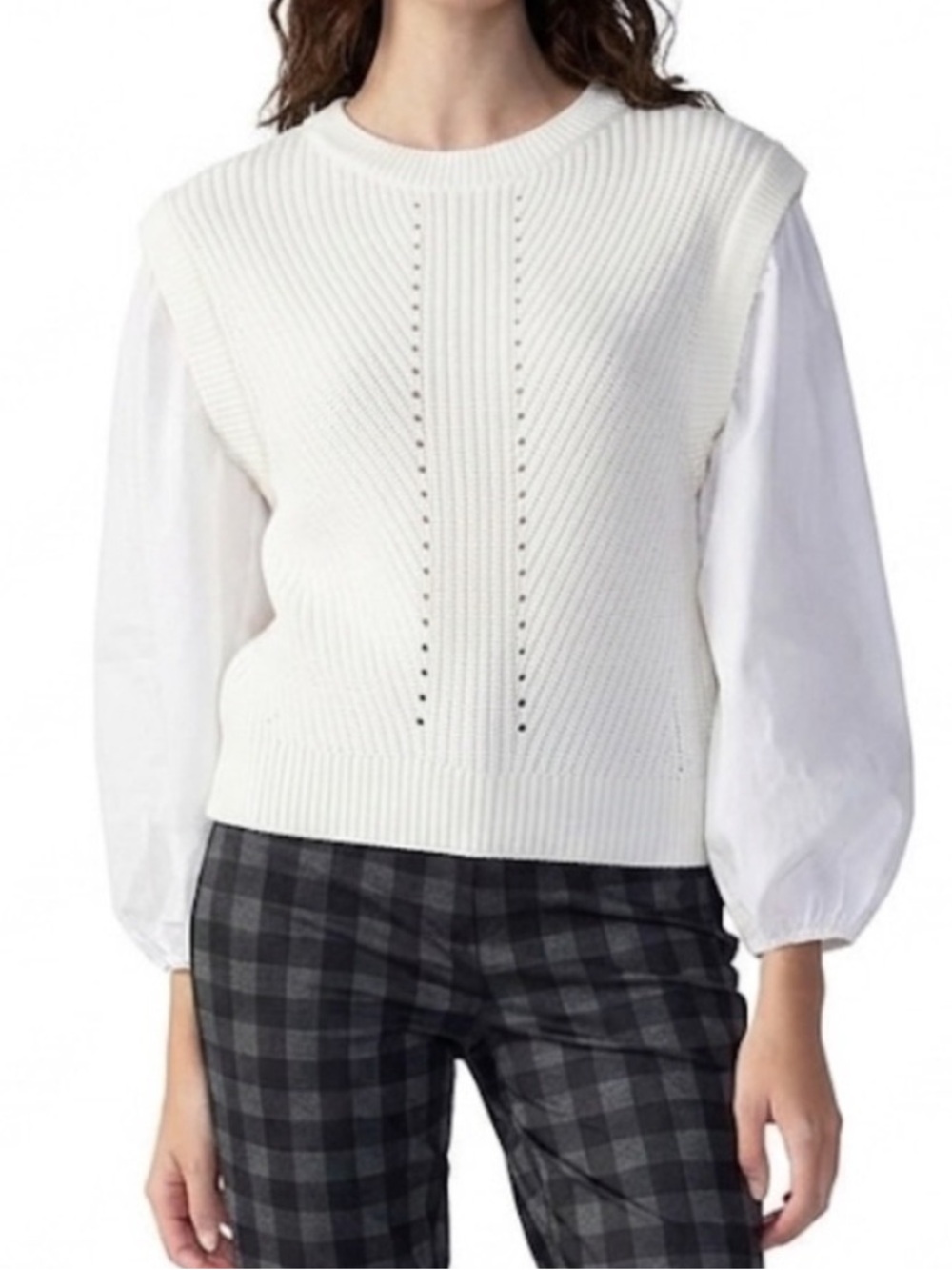 NWT EVEREVE x SANCTUARY ‘2 Become 1’ Layered Look Sweater Shirt Combo